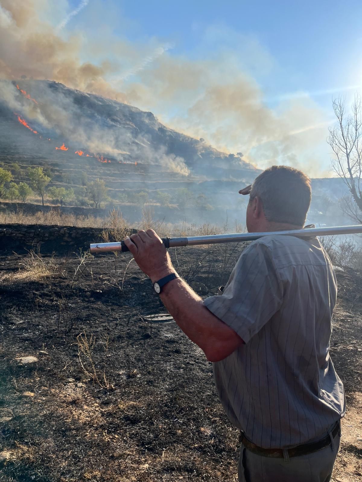 Las imágenes del incendio de Cornago