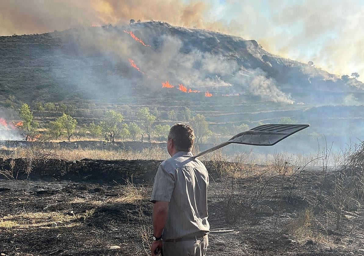 Las imágenes del incendio de Cornago