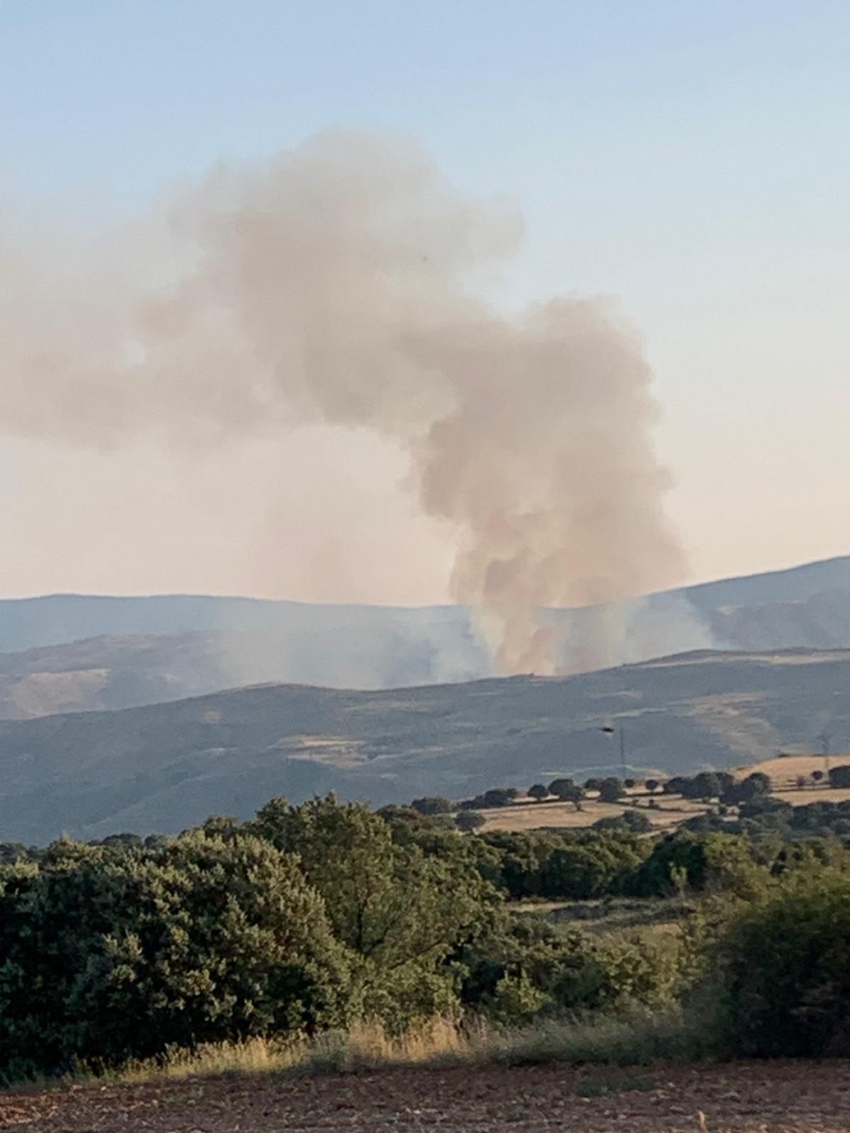 Las imágenes del incendio de Cornago