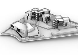 Recreación del futuro acuartelamiento de Villamediana de Iregua.
