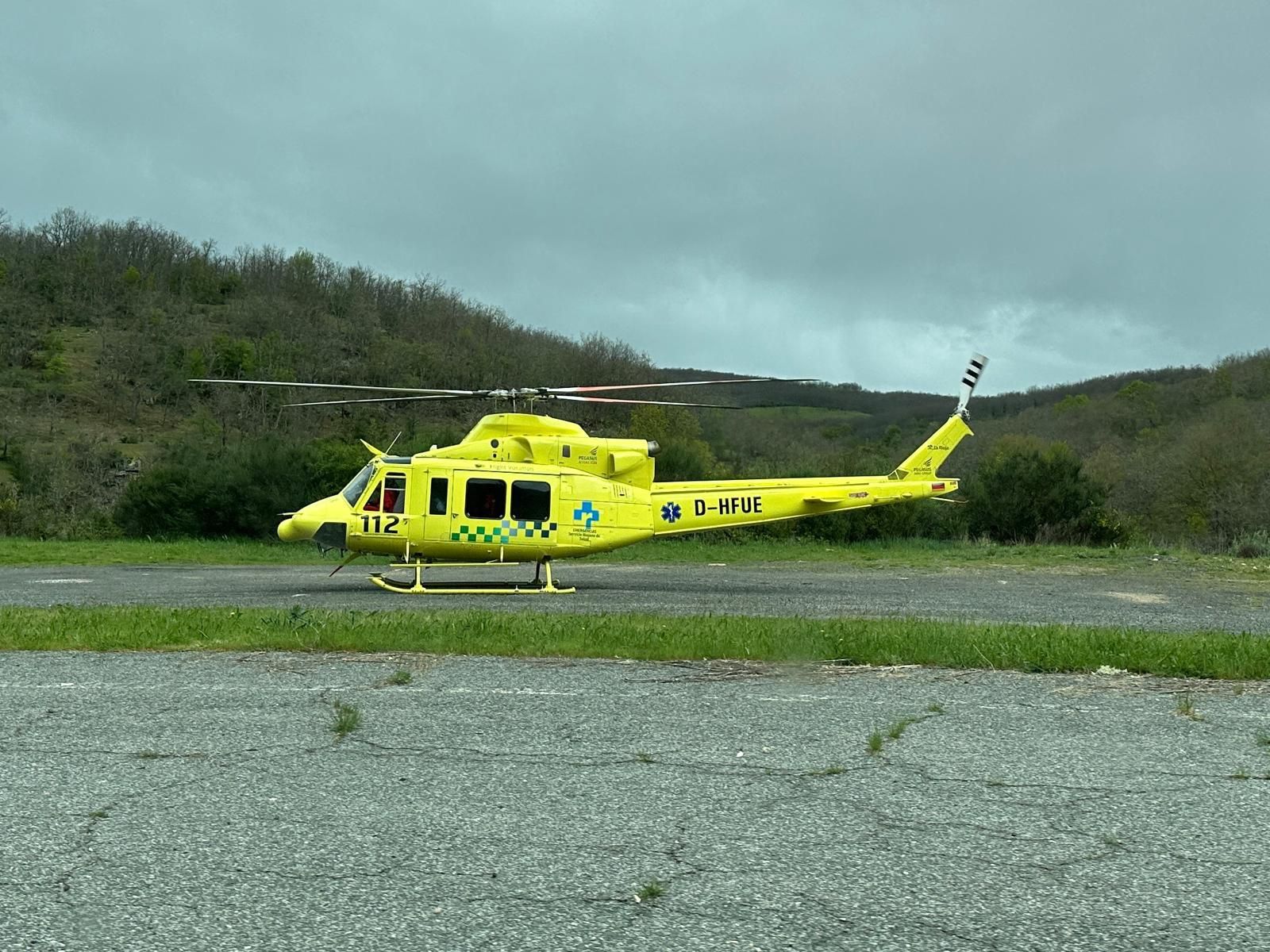 Helicóptero Galeno, durante una intervención, en una imagen de archivo.