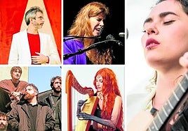 Elena Aranoa, Rita Payés, Xoel López, Viva Belgrado y Musgö.