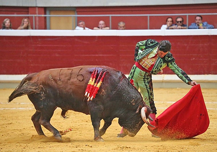 Morante de la Puebla, durante una corrida en Logroño en San Mateo.