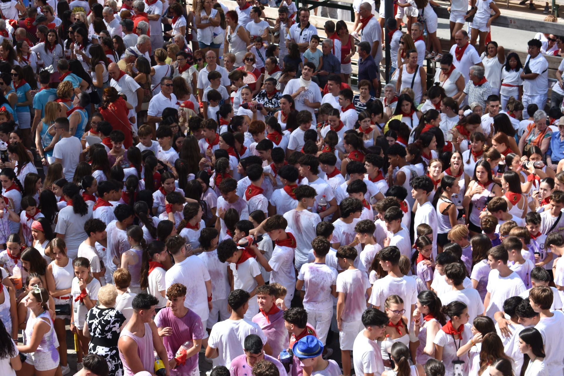 Las imágenes del cohete de las fiestas de Rincón de Soto