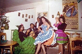 Baile de Aurora Infante en un local flamenco, en 1972.