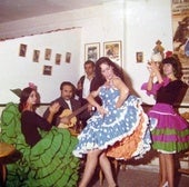 Baile de Aurora Infante en un local flamenco, en 1972.