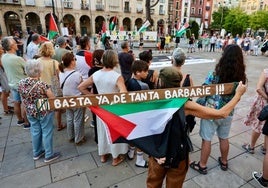 Cacerolada en solidaridad con Gaza