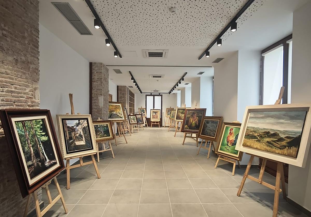 Parte de las obras recogidas en la muestra.