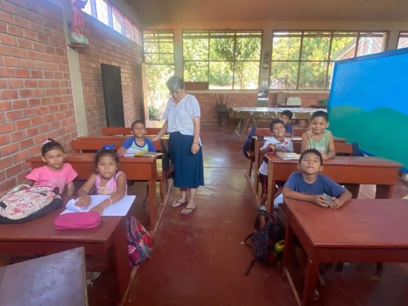 La dominica María Luisa Rodríguez busca apoyos para un local que ayude a los niños pobres del inicio del Amazonas.