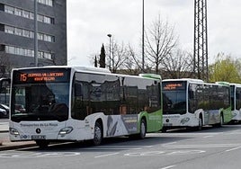 Autobuses metropolitanos, en Logroño.