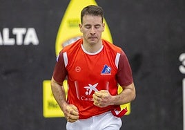 Darío Gómez, pelotari de Ezcaray.