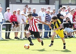 Febas se escapa de Albizua por la banda derecha.