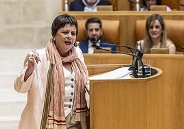 Henar Moreno, en el Parlamento