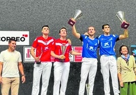 Entrega de premios en Bilbao.