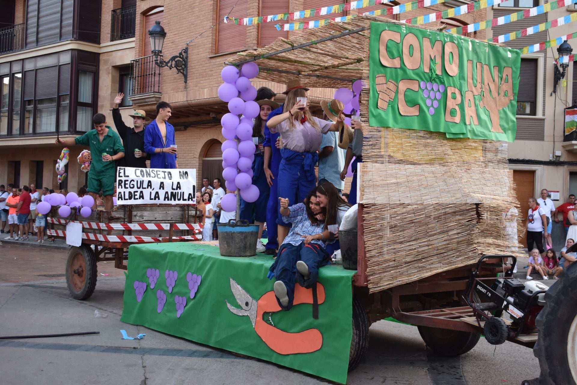 Todo el color de las fiestas de Aldanueva de Ebro