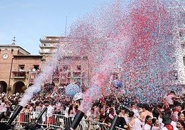 El cohete ha desatado la alegría en la glorieta de Quintiliano.