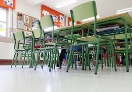 Imagen de archivo de un aula de La Rioja.