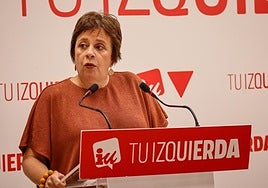 Henar Moreno durante la rueda de prensa.