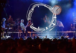 Concierto de La Pegatina en el Espacio Peñas en 2023.