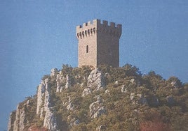 Recreación del castillo de Ferrera.