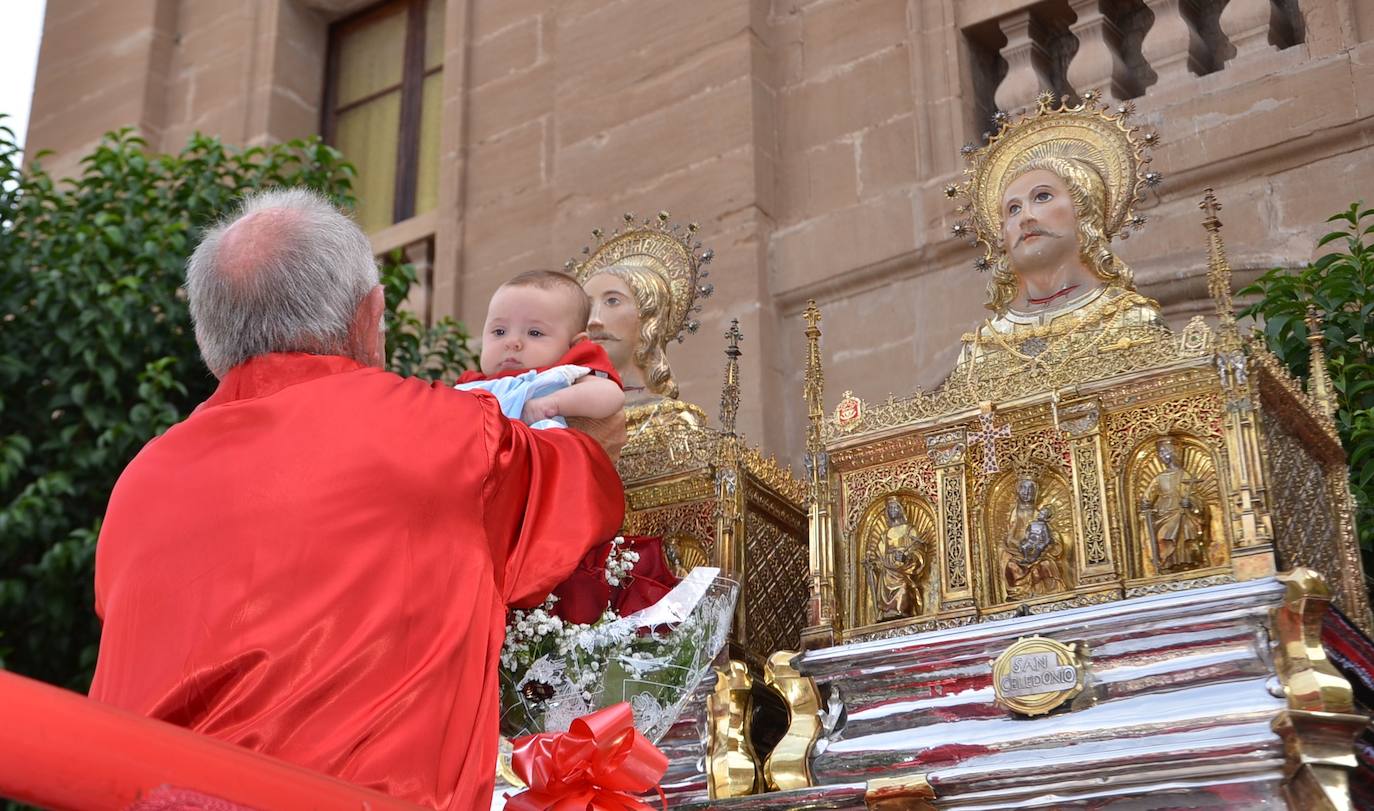 Calahorra despide las fiestas con una procesión a sus patronos