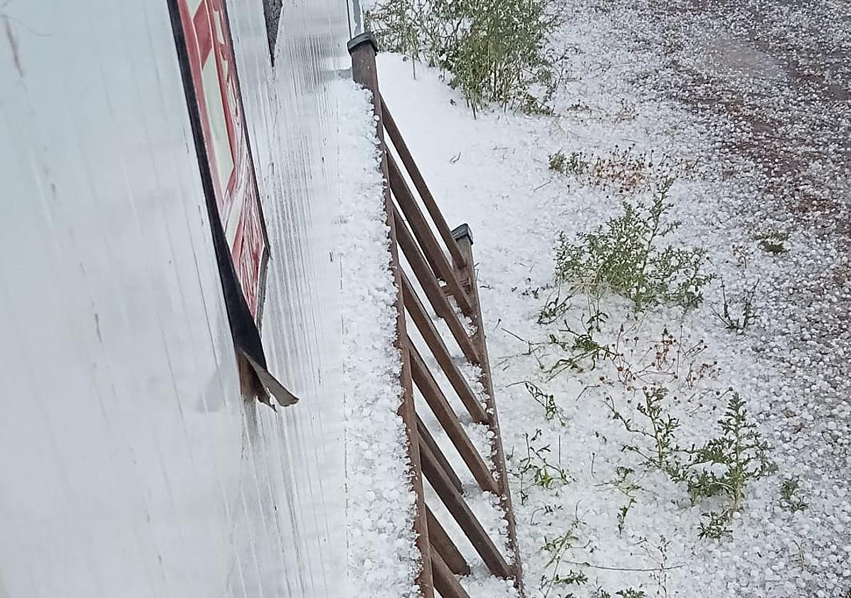 Intensa granizada en varias localidades riojanas