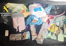 Recuperados en Briviesca productos robados de un supermercado de La Rioja