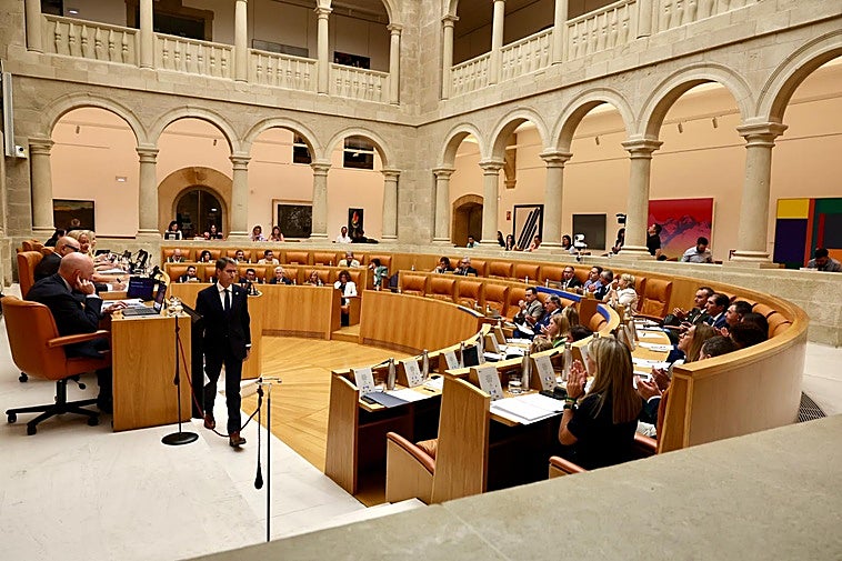 Gonzalo Capellán, este miércoles, en el Parlamento de La Rioja.