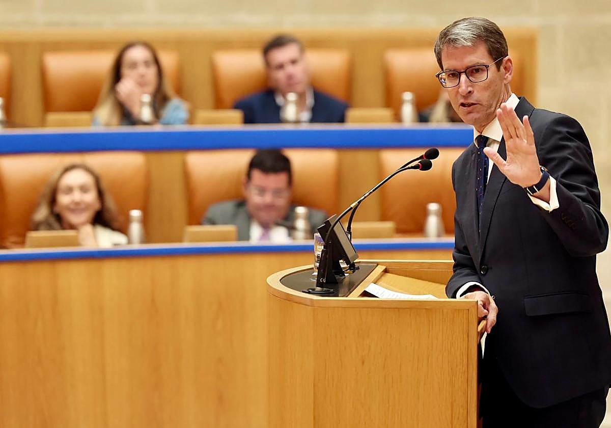 Gonzalo Capellán se dirige al pleno.