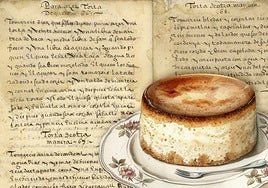 Torta de queso del libro 'Recetas y memorias para guisados', del siglo XVI, de la Biblioteca Nacional.