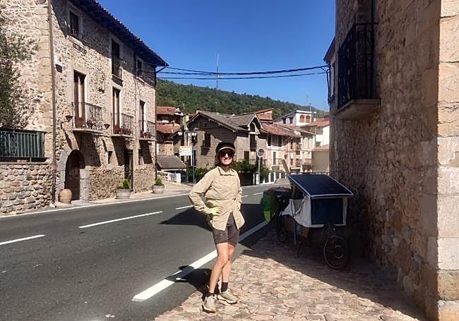 Manon Verger posa en Pradillo.