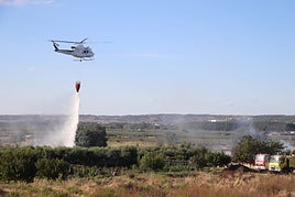 Un incendio agrario afecta a una finca en Alfaro