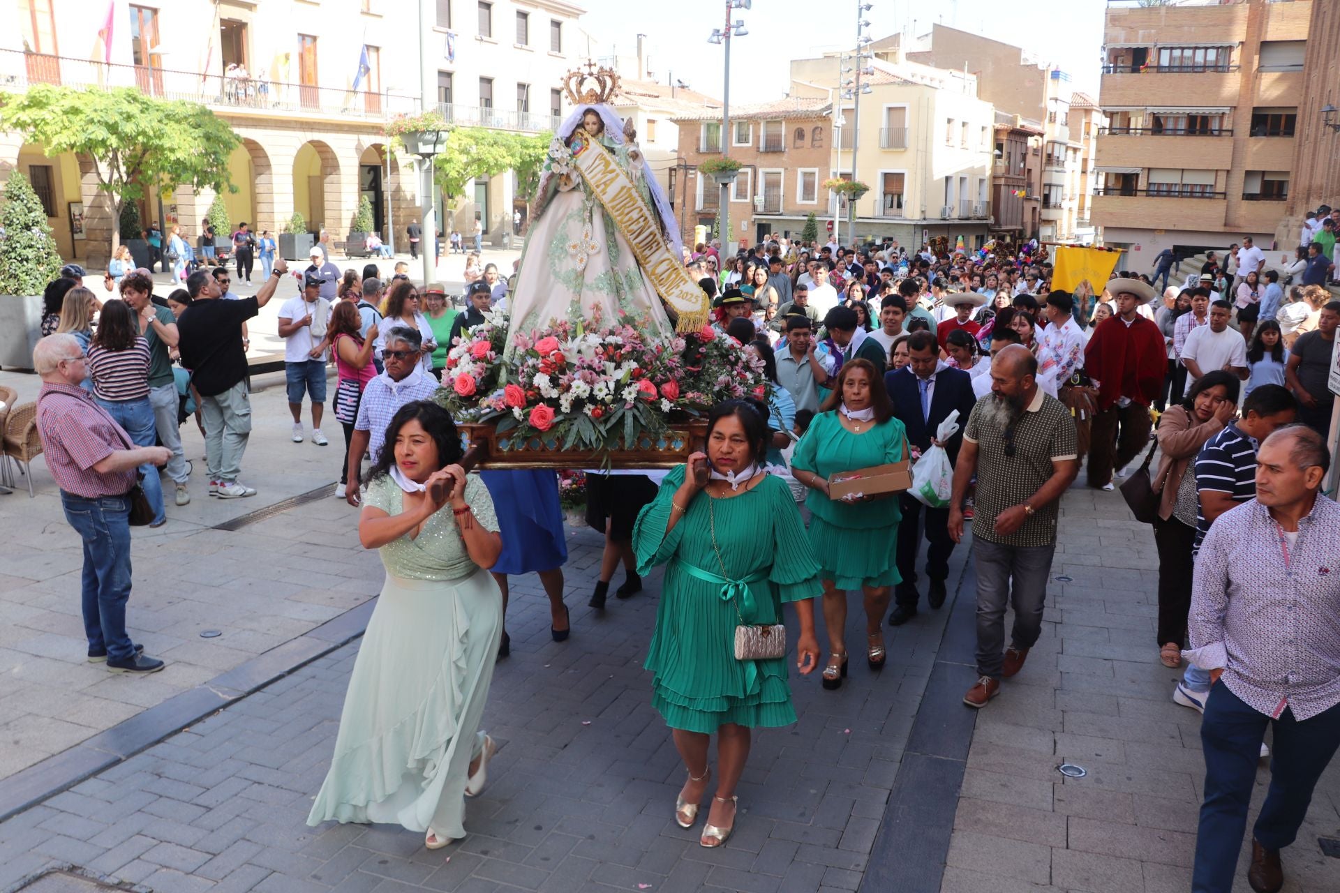 La comunidad ecuatoriana de Alfaro celebra la virgen del Cisne