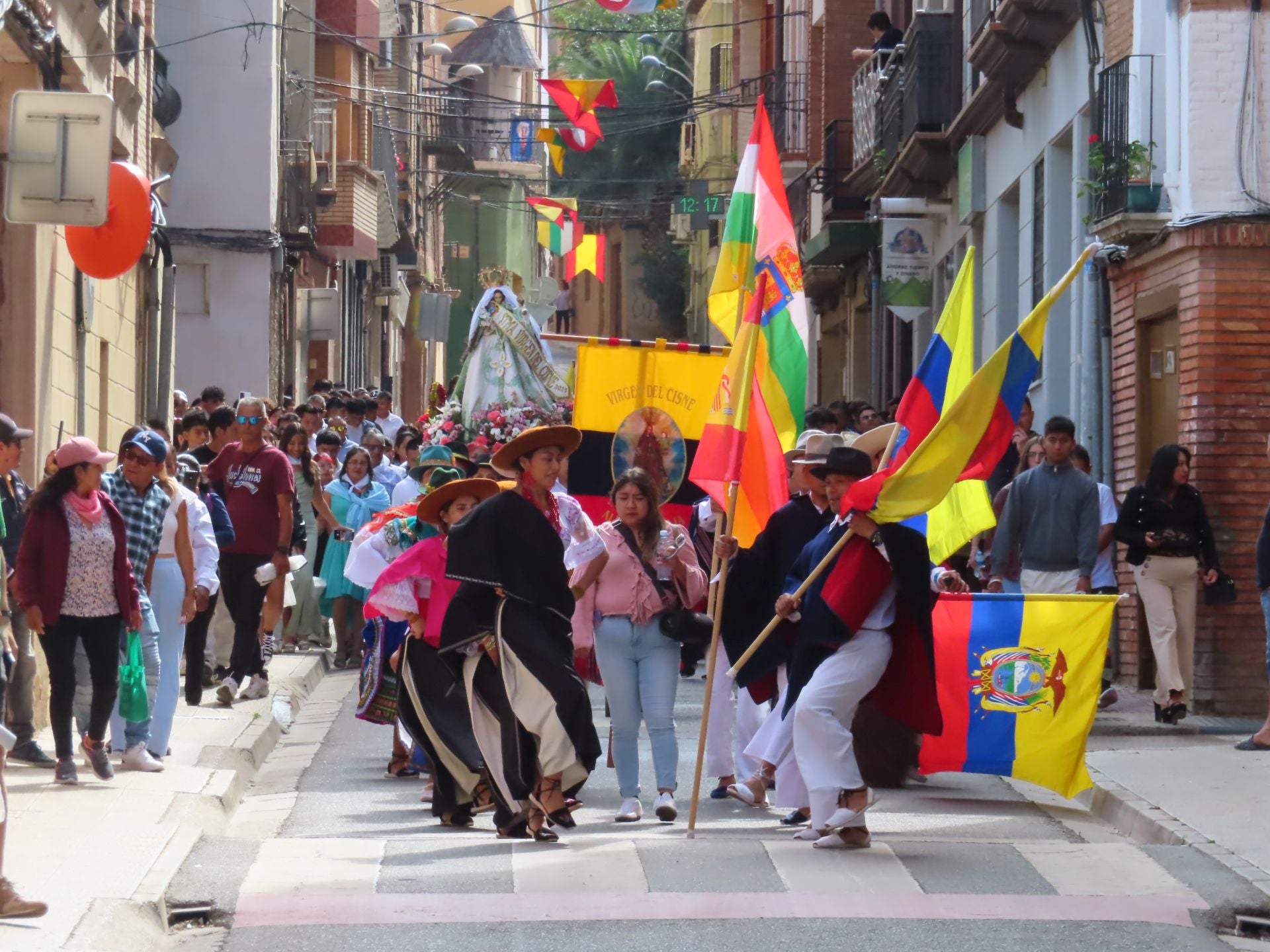 La comunidad ecuatoriana de Alfaro celebra la virgen del Cisne