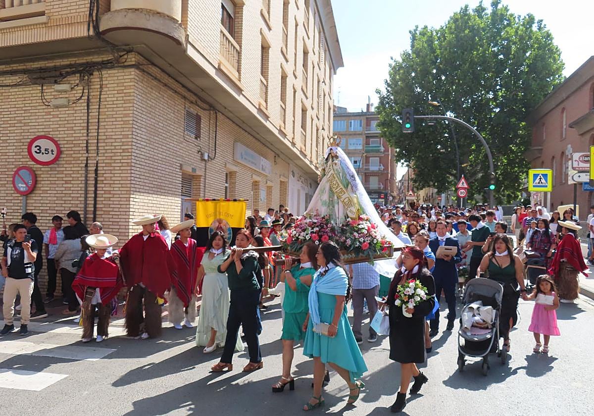 La comunidad ecuatoriana de Alfaro celebra la virgen del Cisne