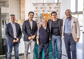 David García, Roberto Iturriaga, Eugenio de la Riva, Manel Fuentes y Félix Revuelta, en la presentación del evento.