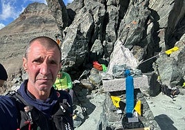 Fernando Magaldi, en uno de los puntos de paso de la prueba, a más de 3.000 metros de altitud.