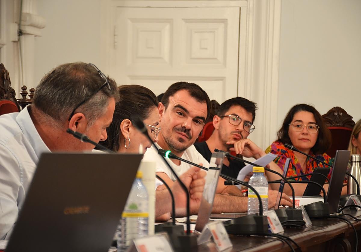 Concejales del PSOE del Ayuntamiento de Calahorra, en una imagen de archivo.