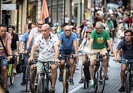 Bicicletada en Logroño por una movilidad sostenible