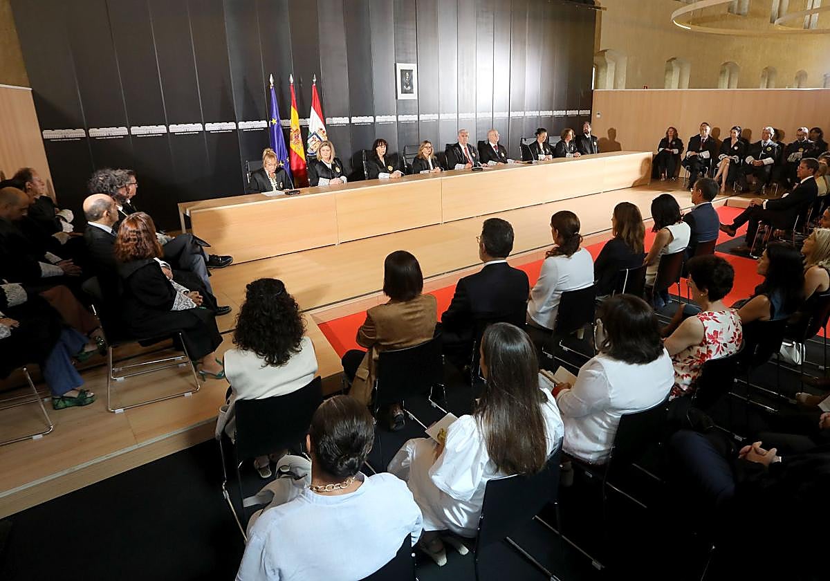 Acto de apertura del año judicial en el Palacio de Justicia de La Rioja.
