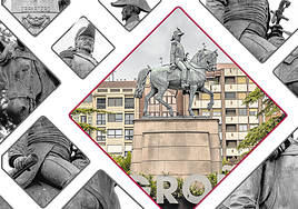 El monumento a Espartero de Logroño, al detalle.