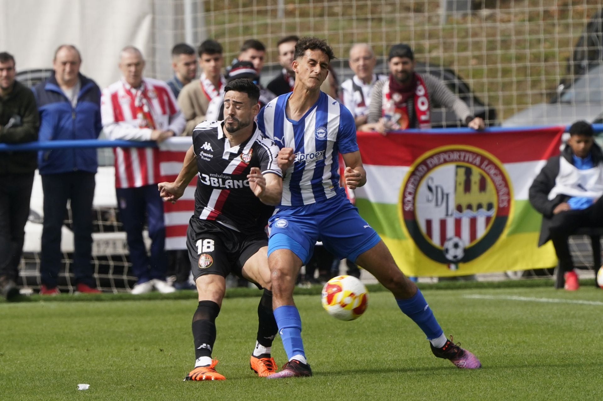 El partido del Alavés B-SD Logroñés