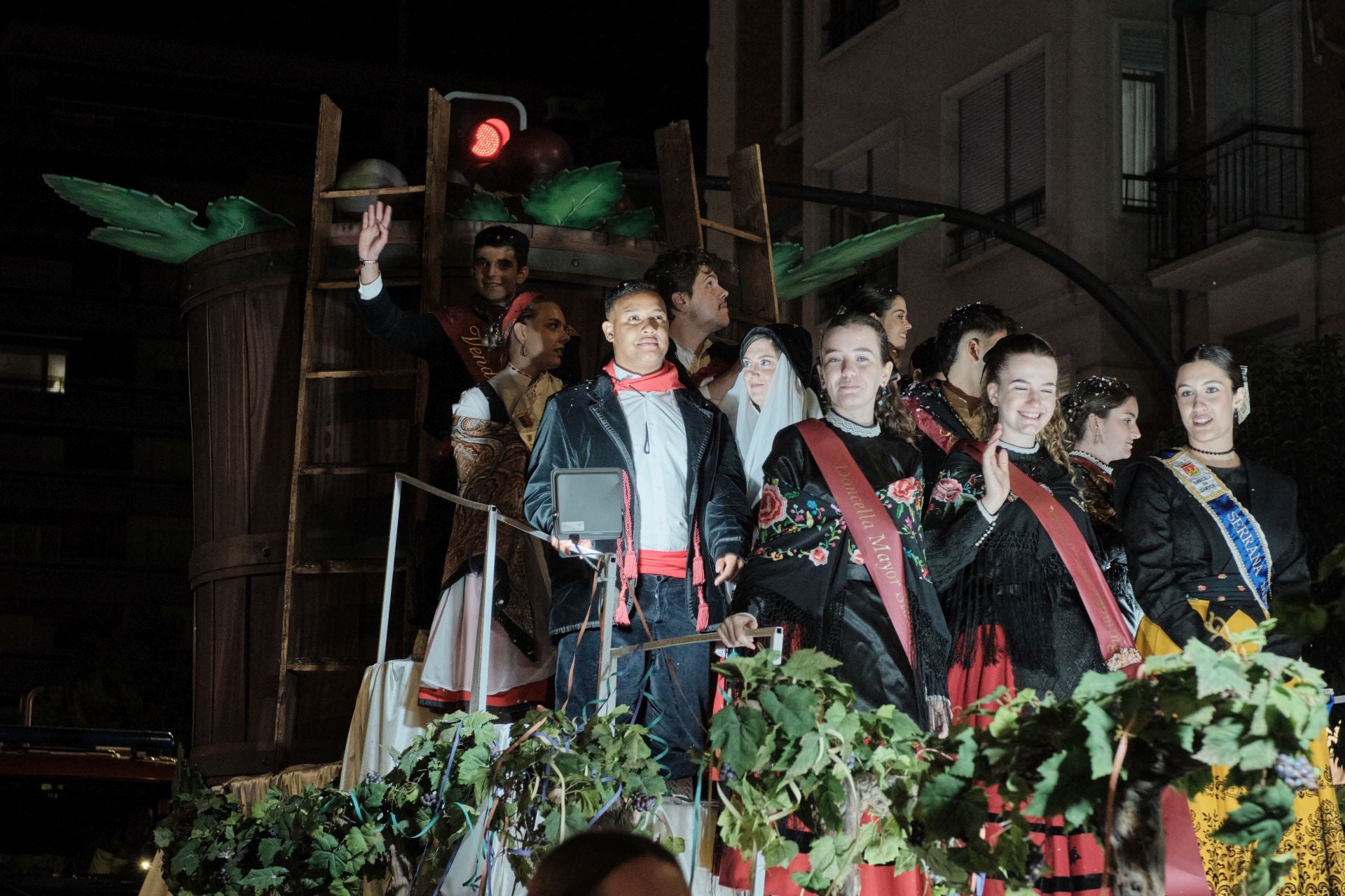 El desfile de carrozas por Logroño