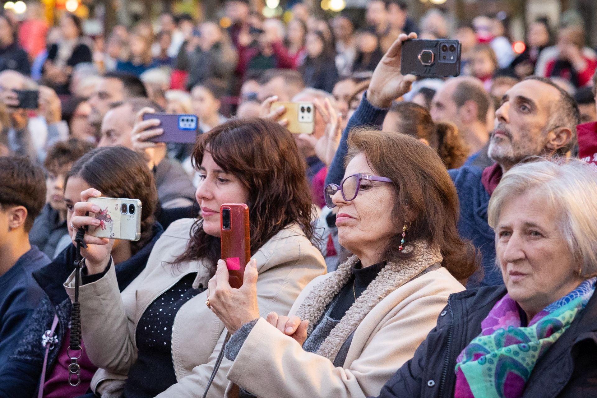 Las imágenes del pisado popular