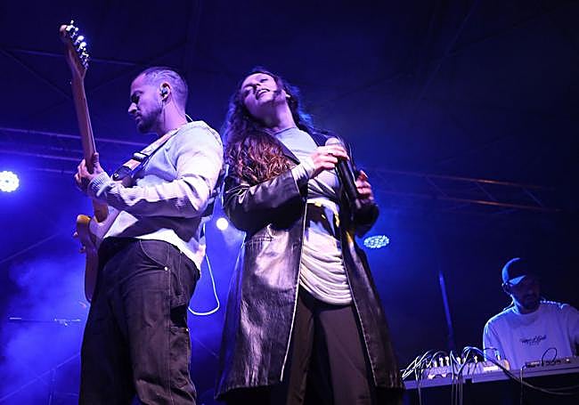 Blackpanda durante su directo en el Parrilla.