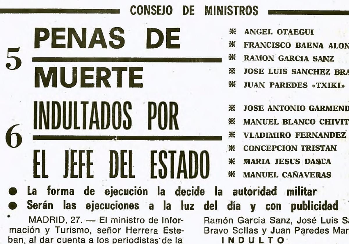 Cinco penas capitales