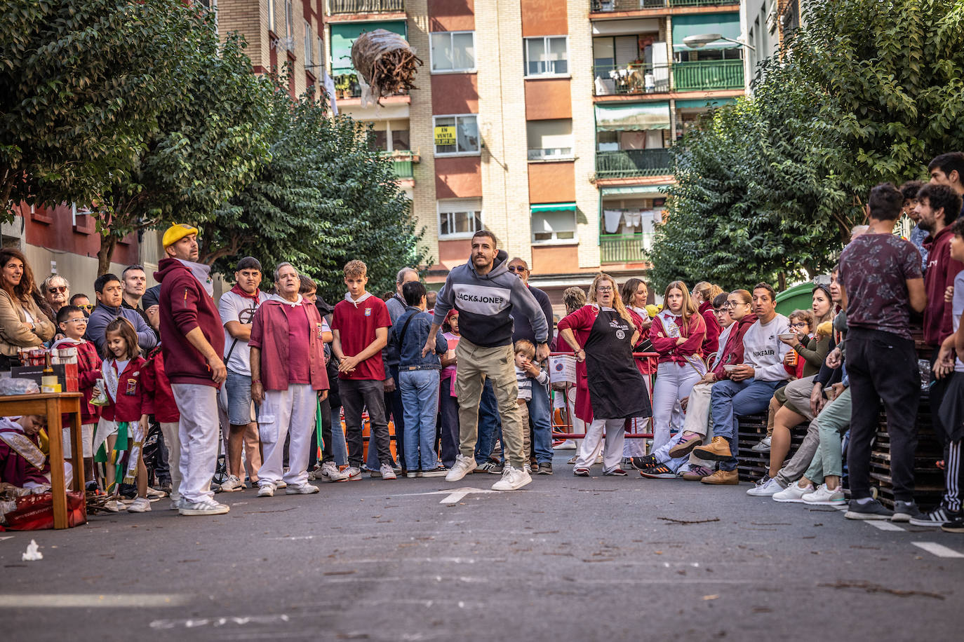 Las imágenes del concurso de lanzamiento de gavillas