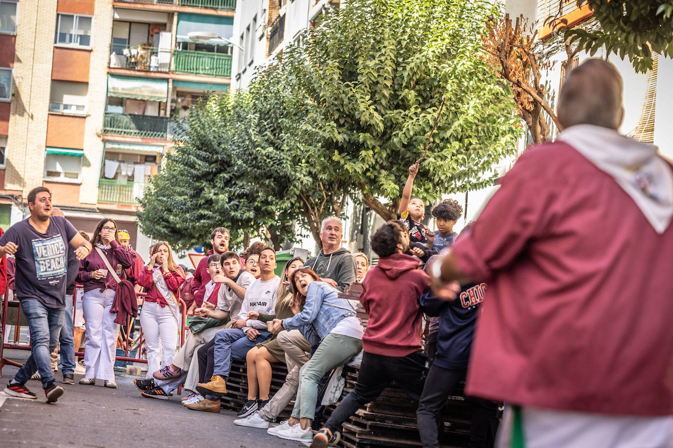 Las imágenes del concurso de lanzamiento de gavillas