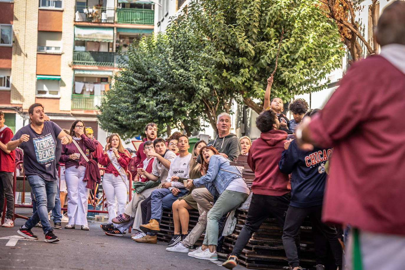 Las imágenes del concurso de lanzamiento de gavillas