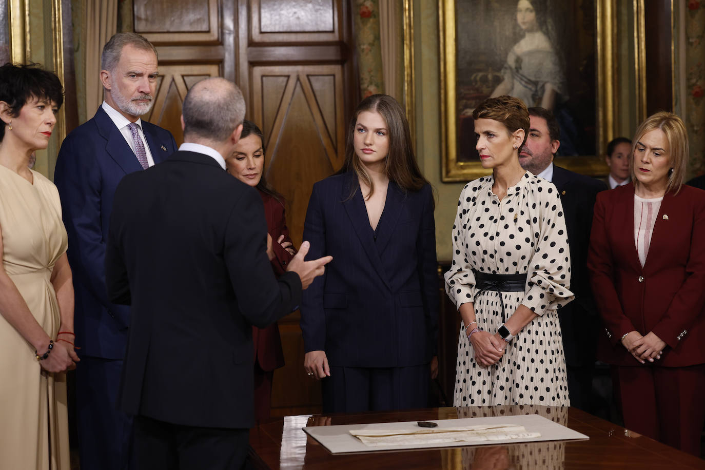Las imágenes de la primera visita de la princesa Leonor a Viana